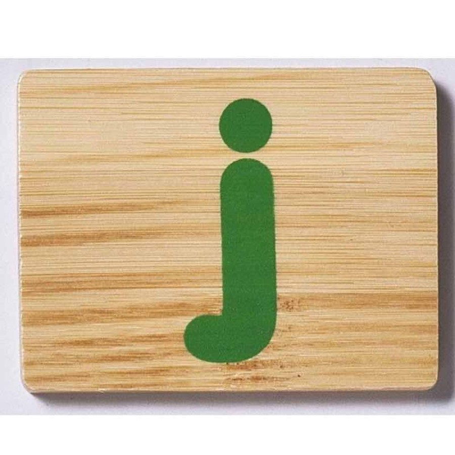 Babies & Toddlers Everearth | Everearth Bamboo Name Train Letter Tablet - J