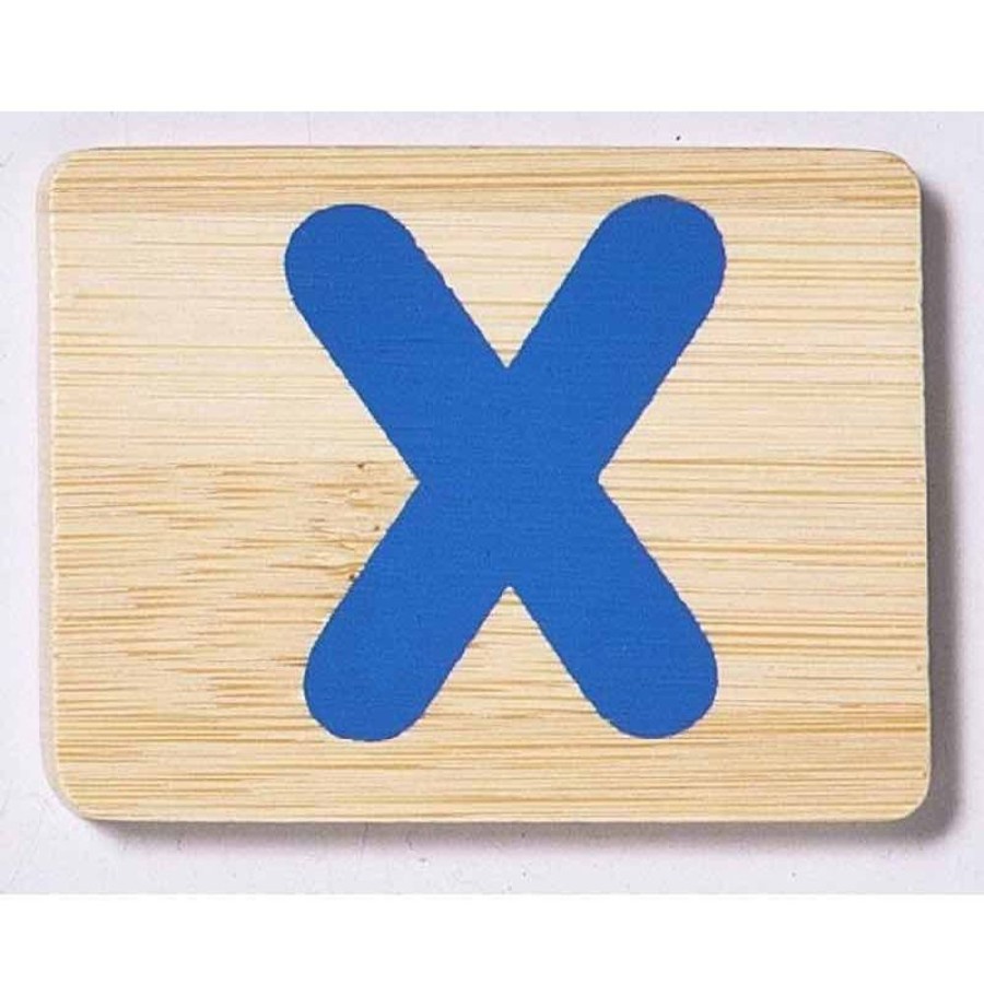 Babies & Toddlers Everearth | Everearth Bamboo Name Train Letter Tablet - X