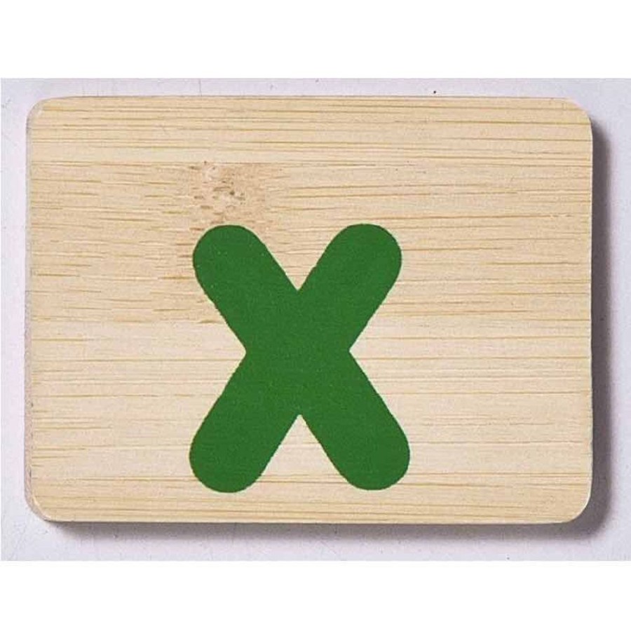 Babies & Toddlers Everearth | Everearth Bamboo Name Train Letter Tablet - X