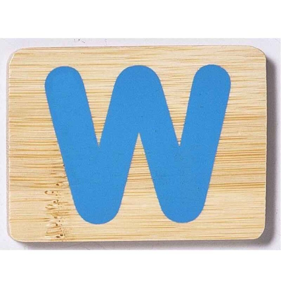 Babies & Toddlers Everearth | Everearth Bamboo Name Train Letter Tablet - W