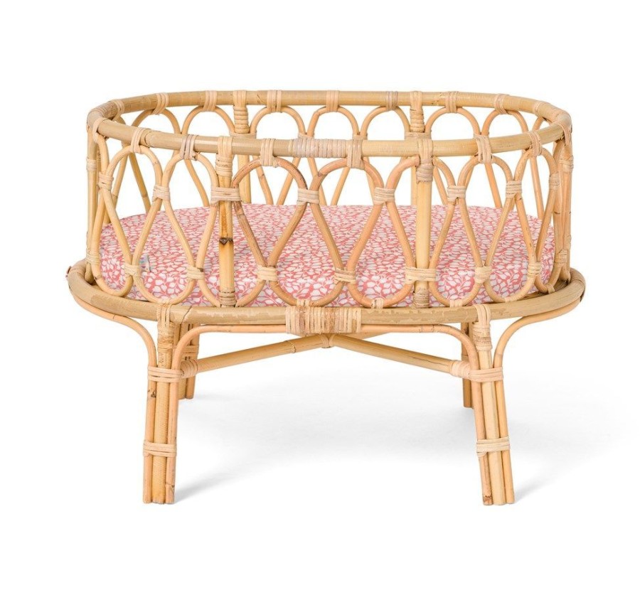 Eco Toys Poppie Toys | Poppie Toys - Poppie Crib - Coral Leaves