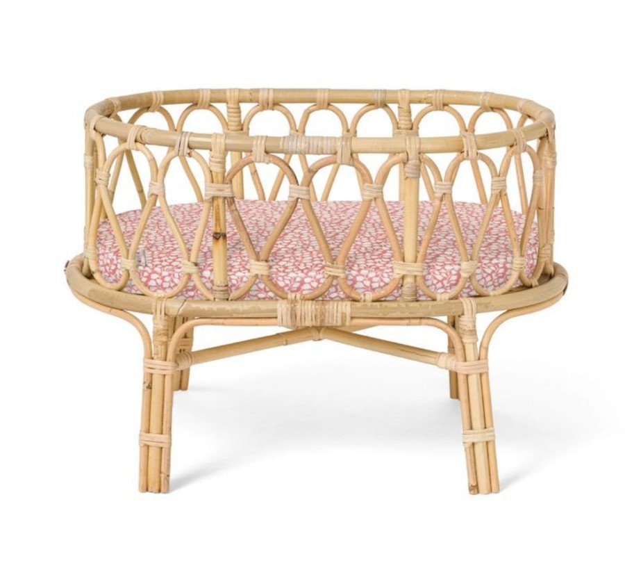 Eco Toys Poppie Toys | Poppie Toys - Poppie Crib - Coral Leaves