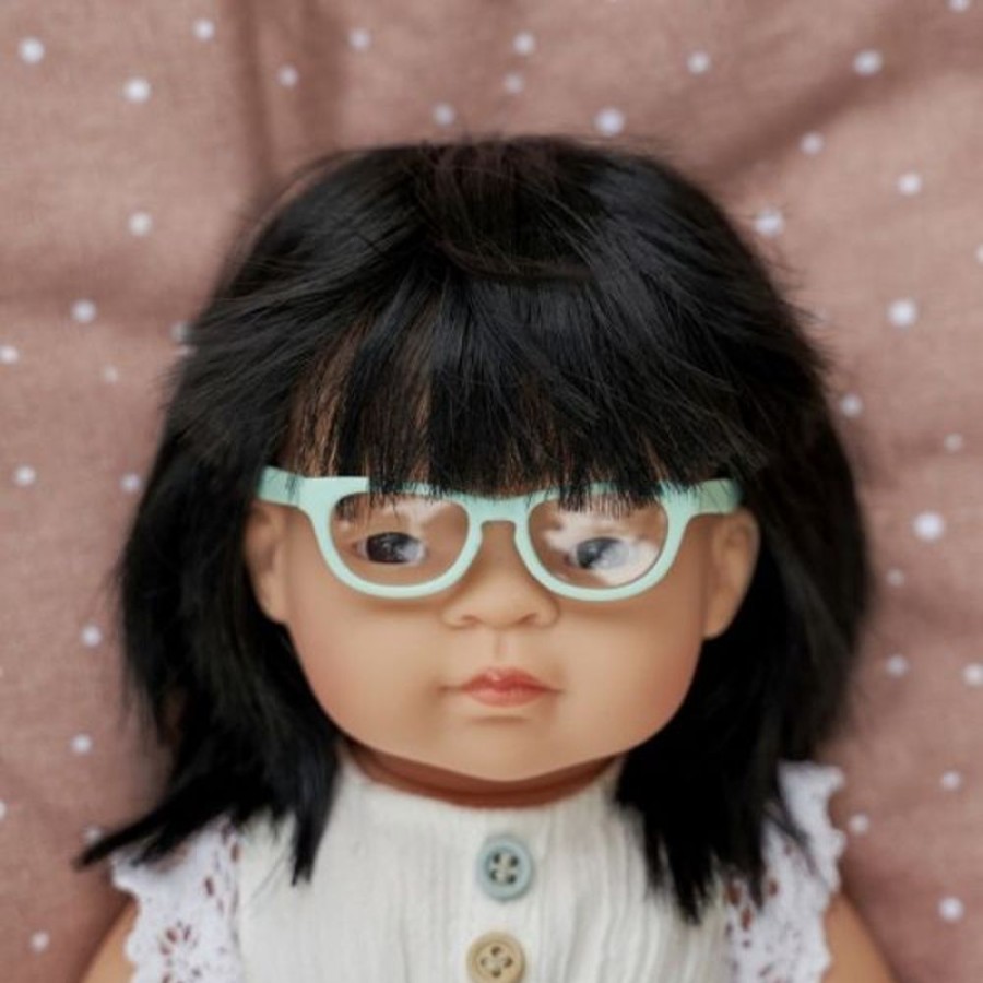 Dolls Miniland | Miniland Dolls - Miniland Glasses, Turquoise (38 Cm Doll)