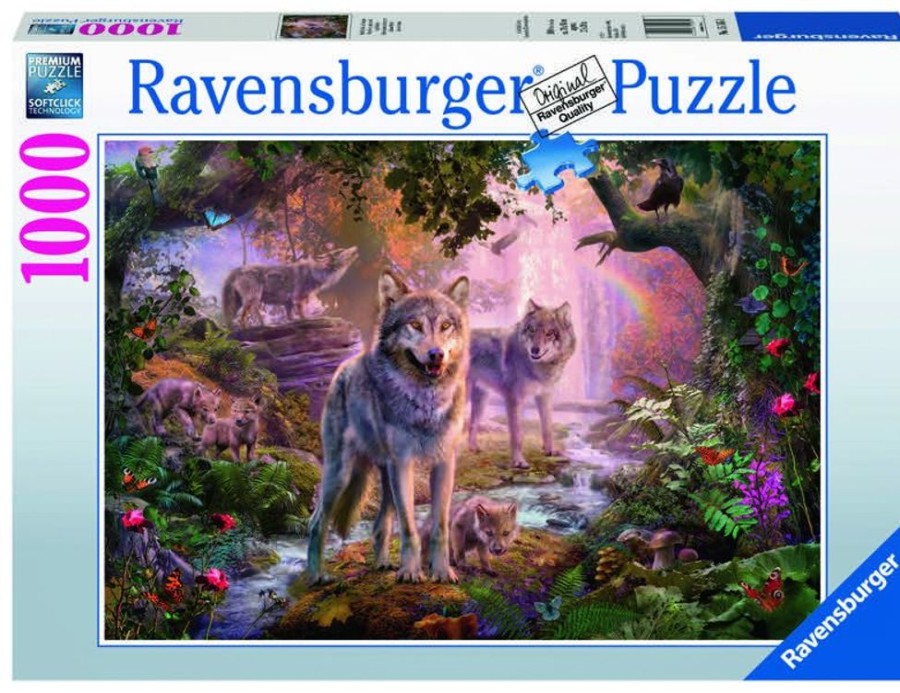 Puzzles Ravensburger | Ravensburger Puzzle - Summer Wolves - 1000Pc