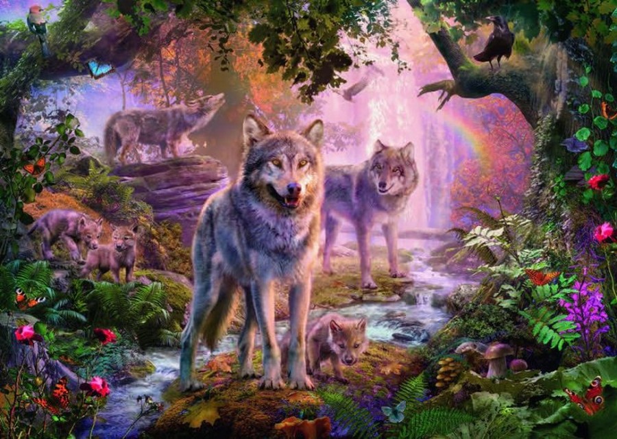 Puzzles Ravensburger | Ravensburger Puzzle - Summer Wolves - 1000Pc