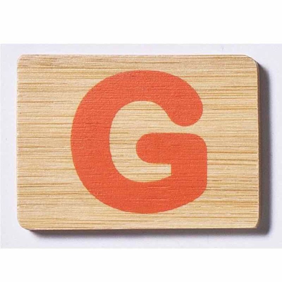 Babies & Toddlers Everearth | Everearth Bamboo Name Train Letter Tablet - G