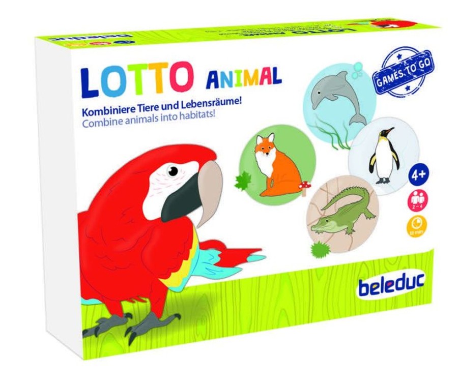 Travel Toys Beleduc | Beleduc - Home Education - Games To Go - Lotto Animal