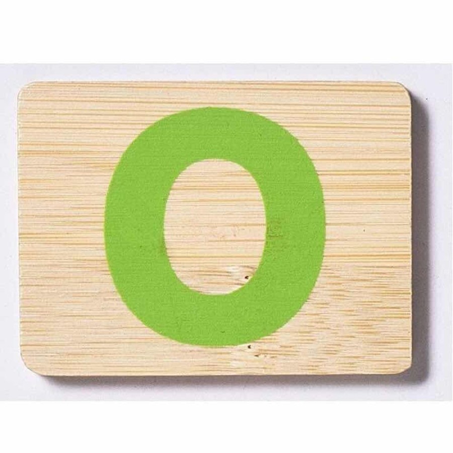 Babies & Toddlers Everearth | Everearth Bamboo Name Train Letter Tablet - O