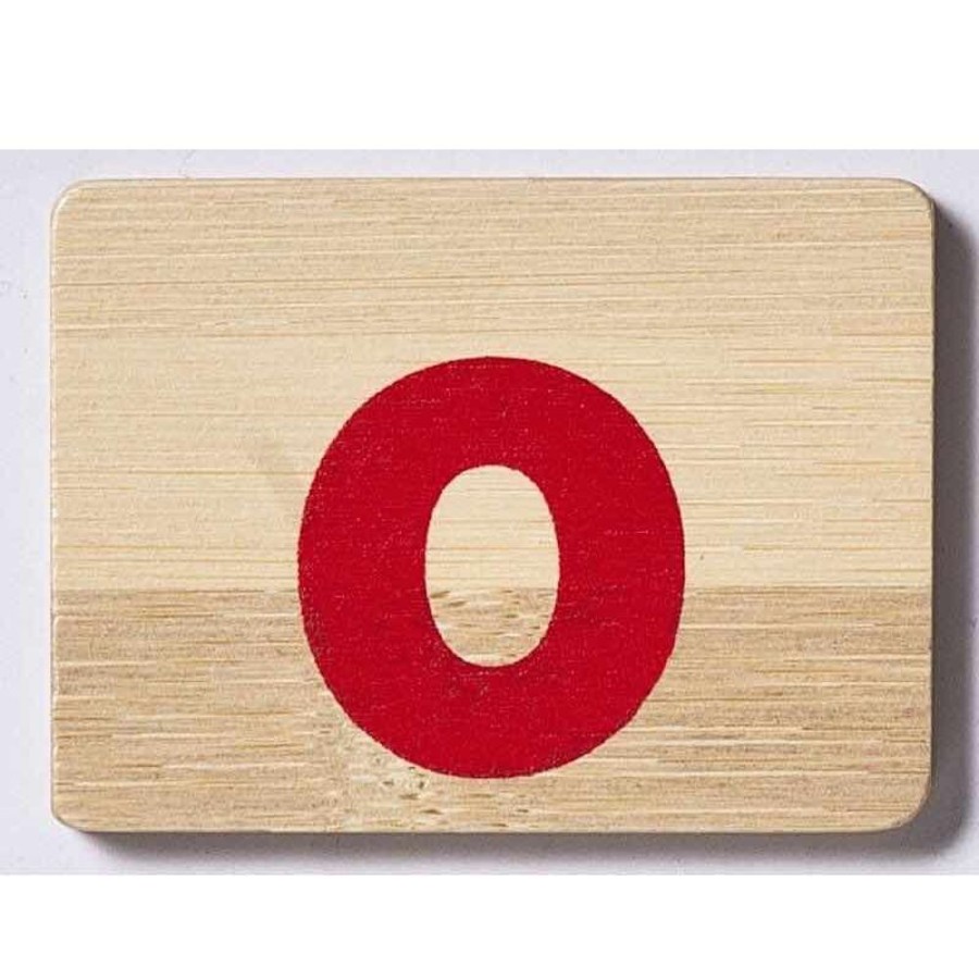 Babies & Toddlers Everearth | Everearth Bamboo Name Train Letter Tablet - O