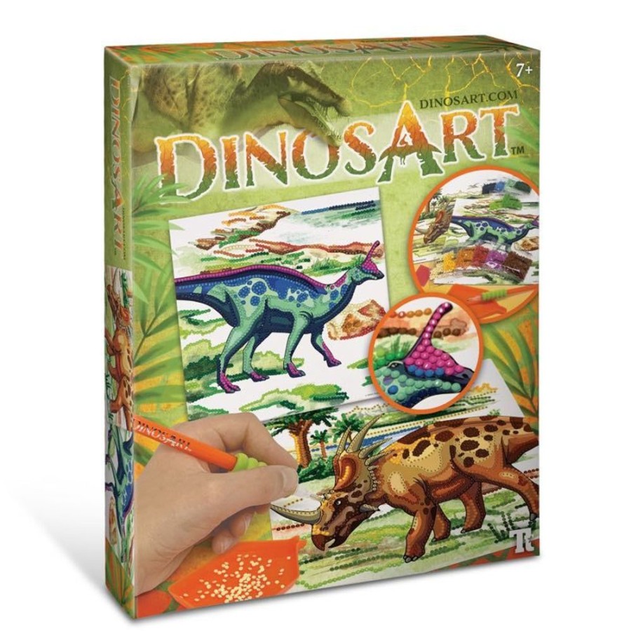 Travel Toys DinosArt | Dinosart - Dazzle-By-Number