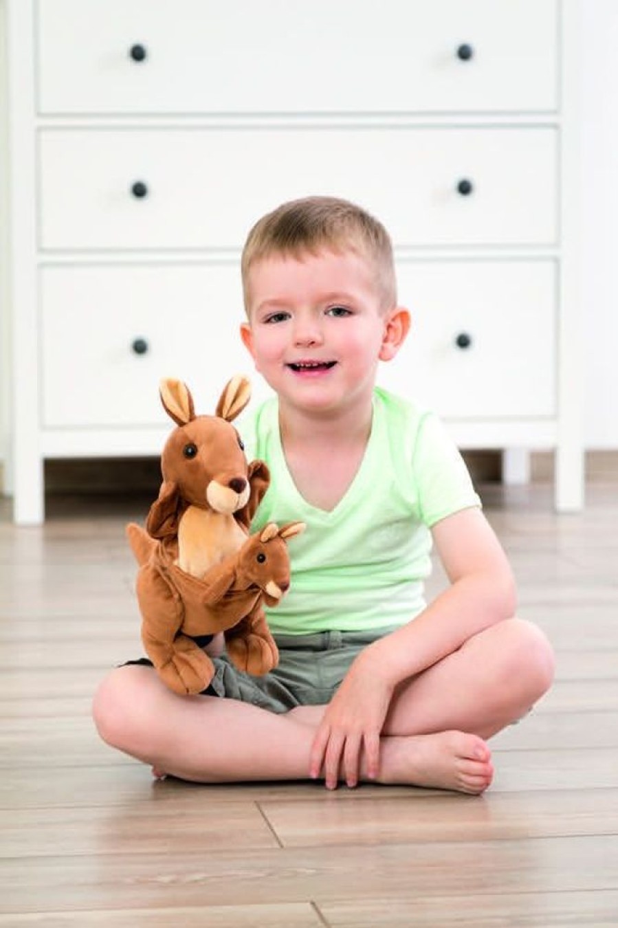 Pretend Play Beleduc | Beleduc - Hand Puppet - Kangaroo & Joey