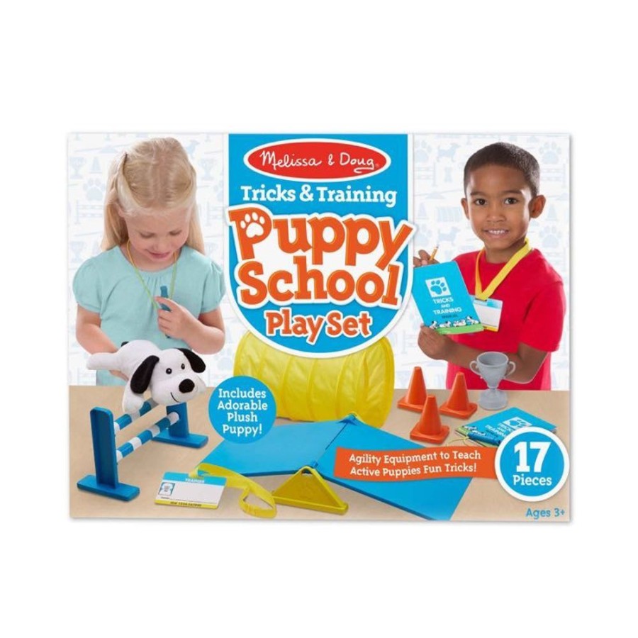 Pretend Play Melissa and Doug | Melissa & Doug - Tricks & Training Puppy School Play Set