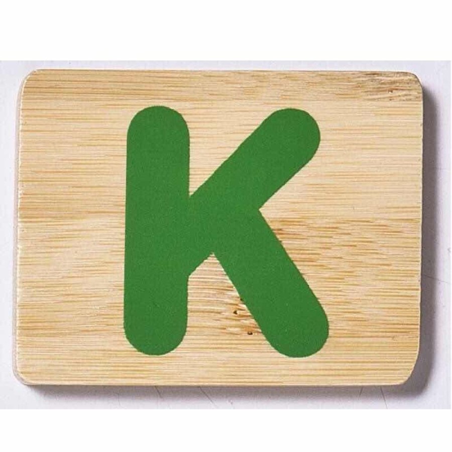 Babies & Toddlers Everearth | Everearth Bamboo Name Train Letter Tablet - K