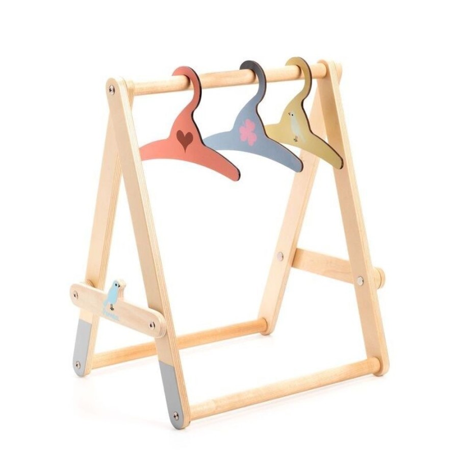 Dolls DJECO | Djeco - Doll'S Clothing Rack With Hangers