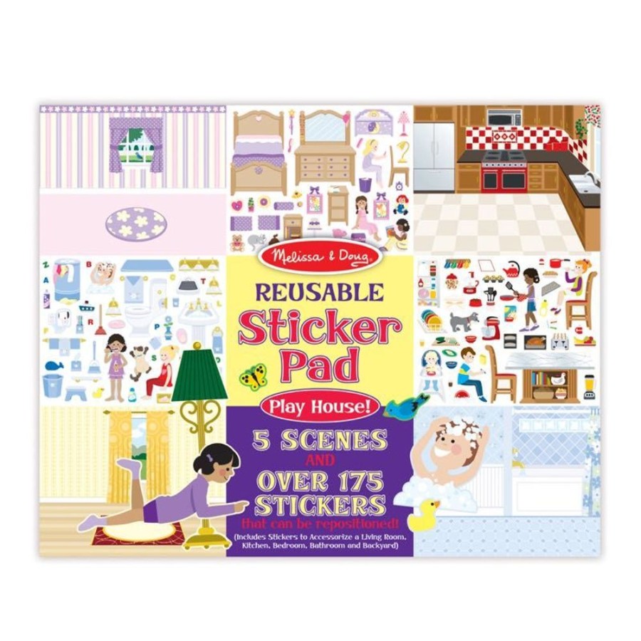 Educational Melissa and Doug | Melissa & Doug - Reusable Sticker Pad - Play House!