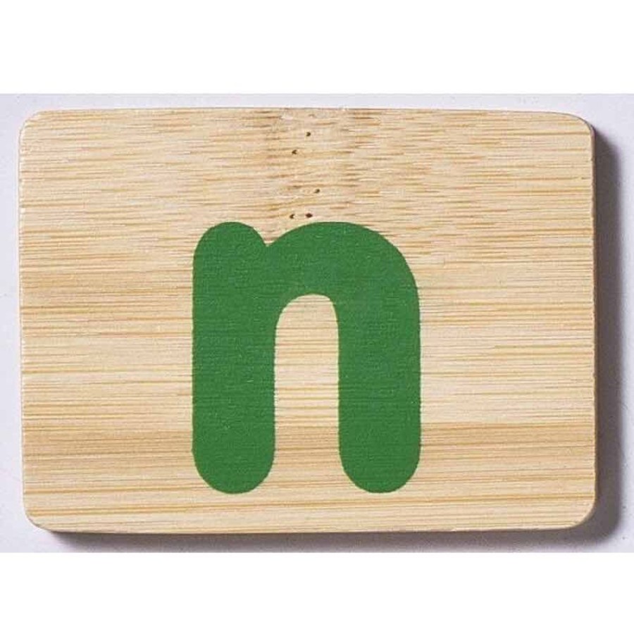 Babies & Toddlers Everearth | Everearth Bamboo Name Train Letter Tablet - N