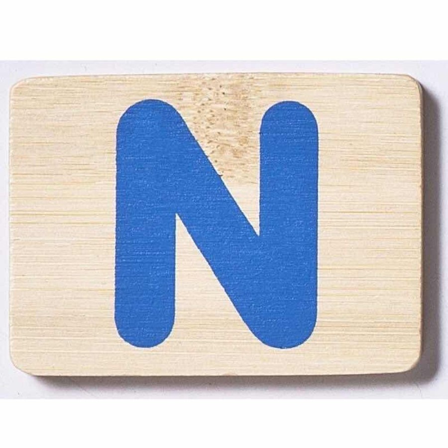 Babies & Toddlers Everearth | Everearth Bamboo Name Train Letter Tablet - N