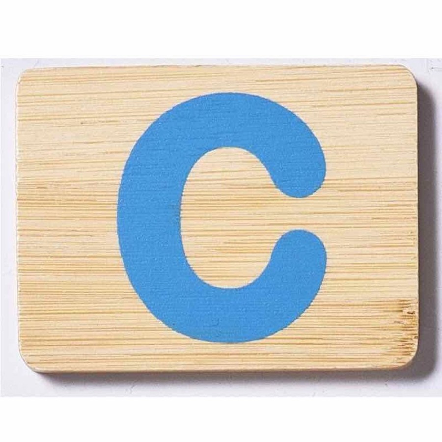 Babies & Toddlers Everearth | Everearth Bamboo Name Train Letter Tablet - C