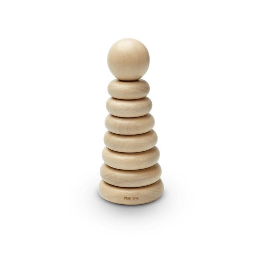 Eco Toys Plan Toys | Plan Toys - Stacking Ring - Natural - 5723