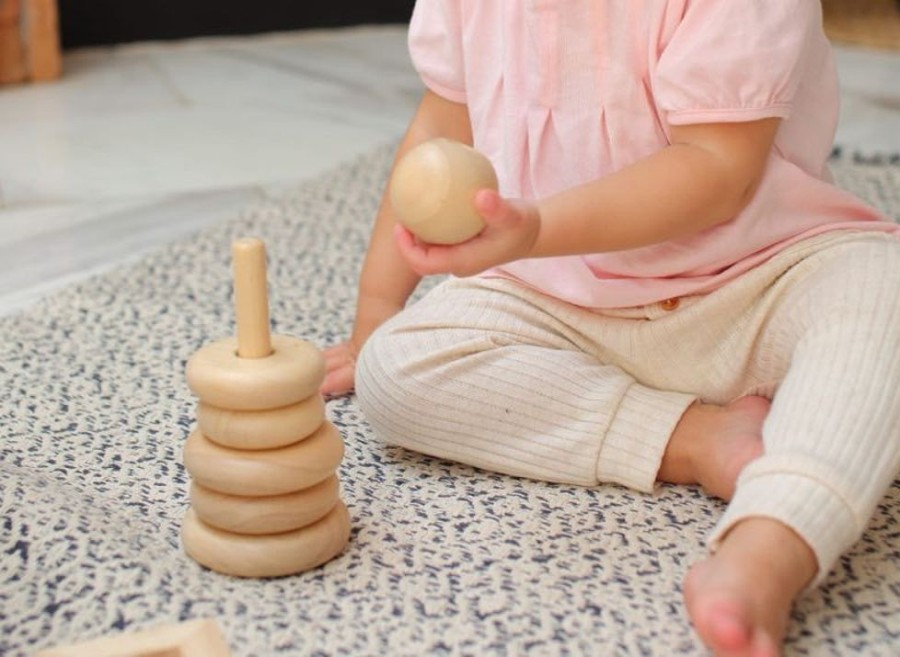 Eco Toys Plan Toys | Plan Toys - Stacking Ring - Natural - 5723