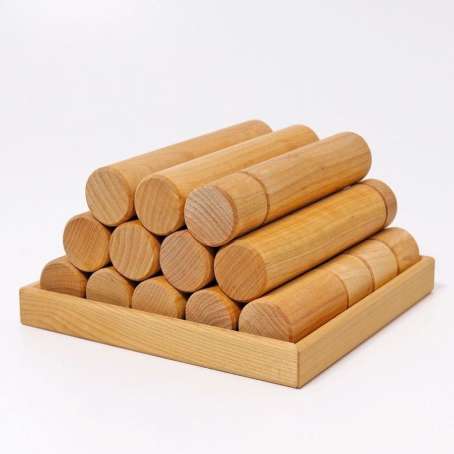 Eco Toys Grimm's | Grimm'S - Large Building Rollers Natural